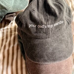 Funny Black Cap with White Embroidery